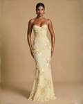 The Juliet Floral Maxi Dress - Yellow