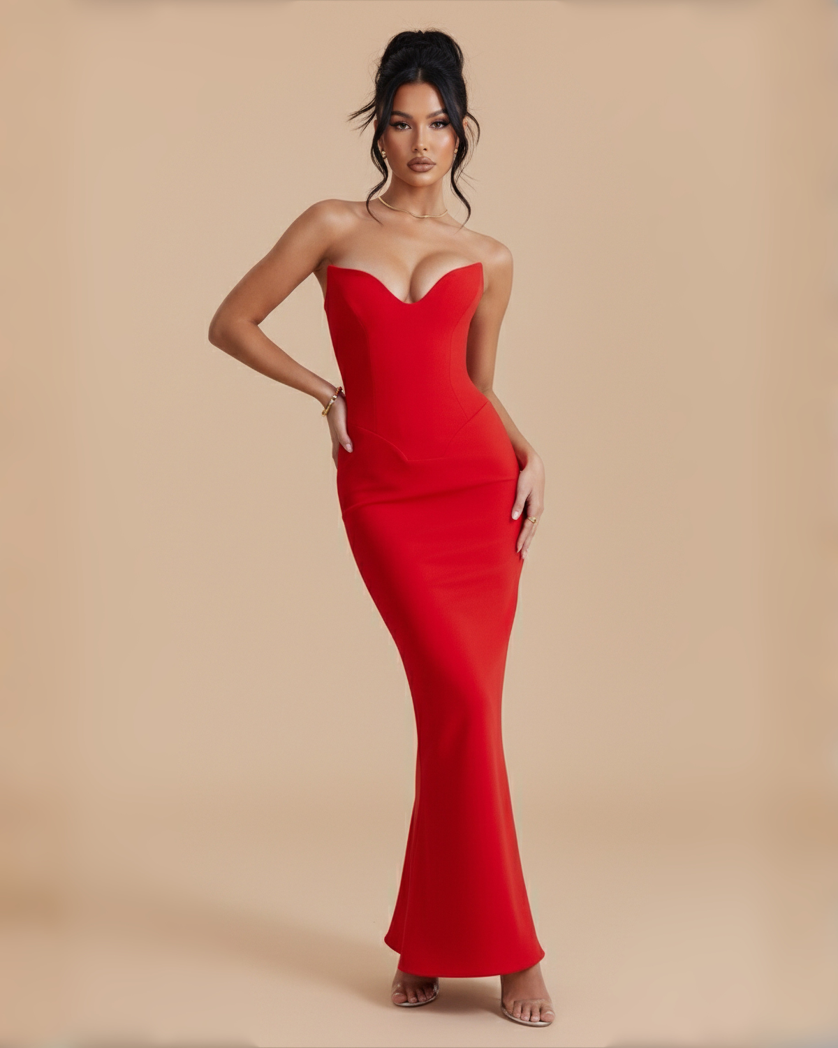 The Marianna Maxi Dress - Red