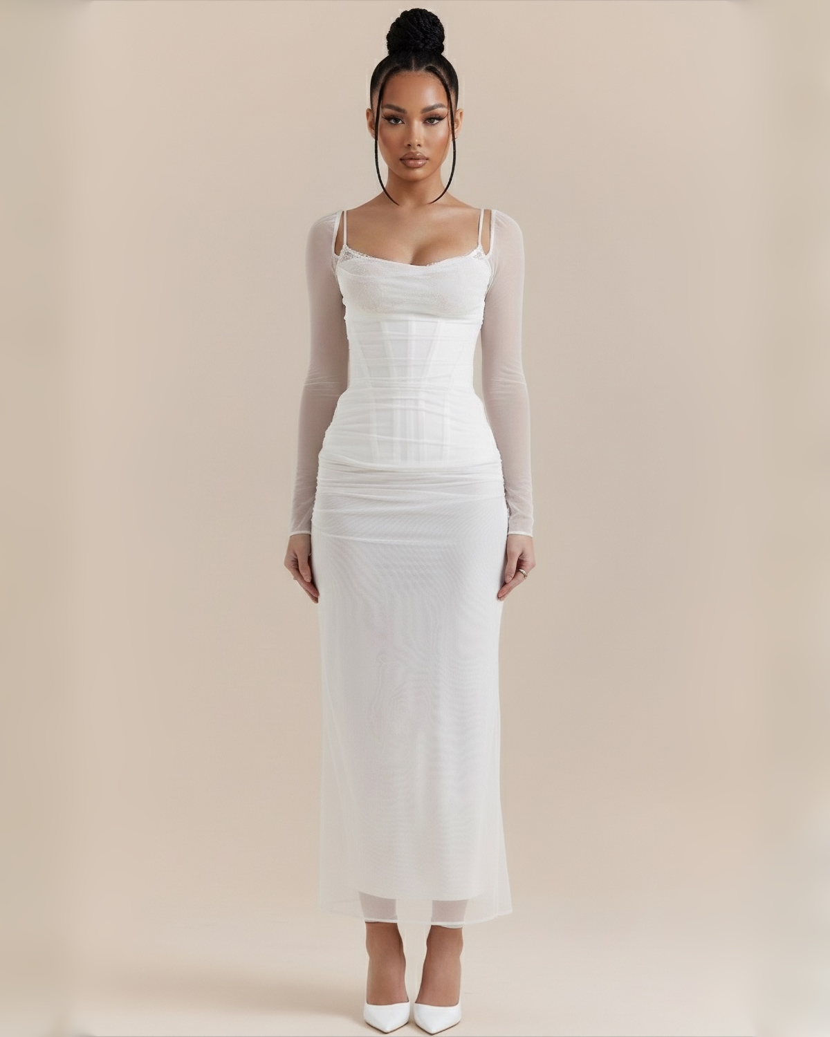 The Tamara Maxi Dress - White