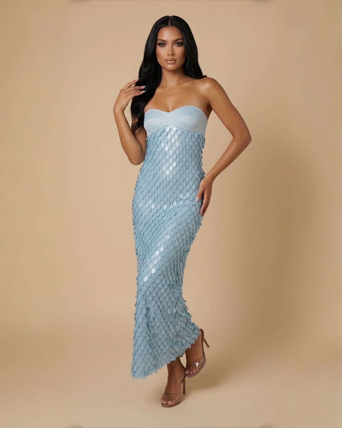 The Celeste Maxi Dress - Blue