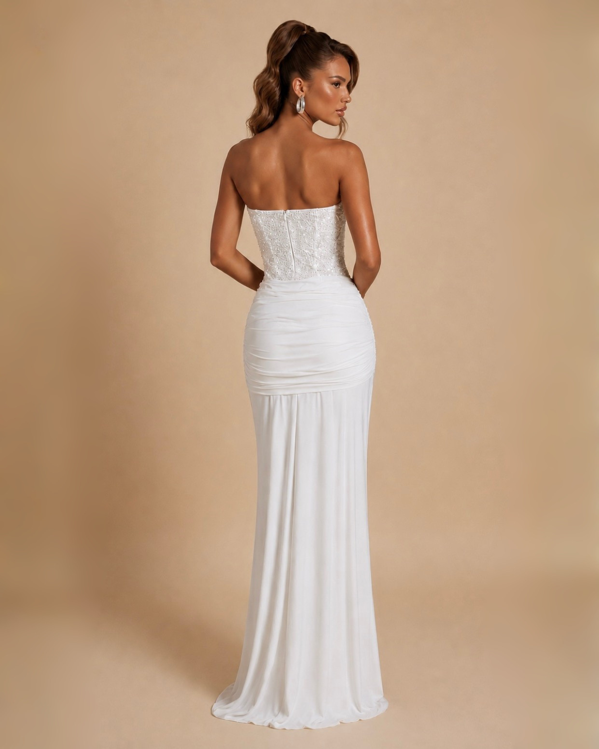 The Arabella Maxi Dress - White