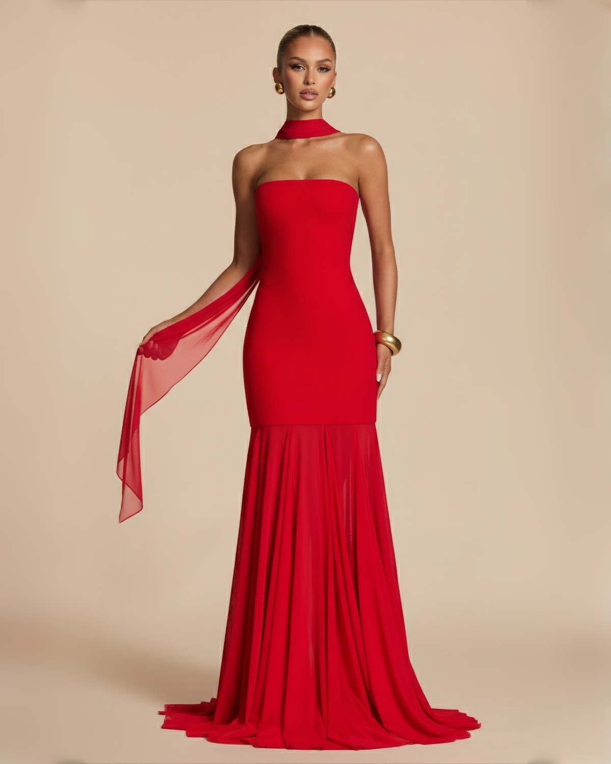 The Danya Maxi Dress - Red