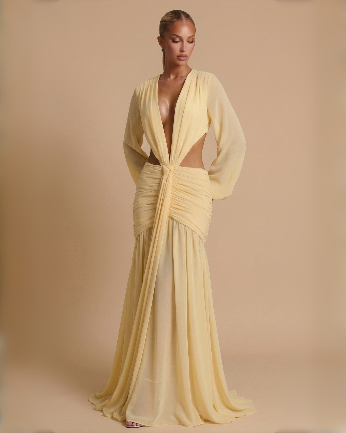 The Sasha Maxi Dress - Yellow