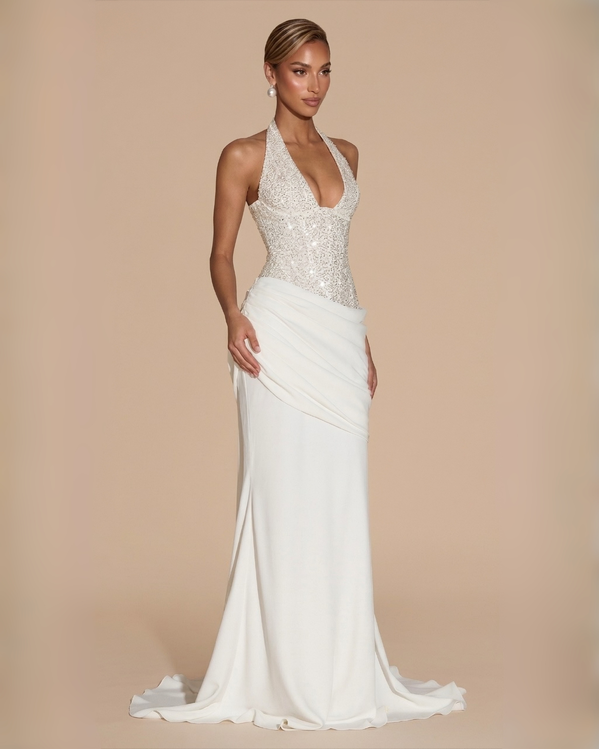 The Icelynn Maxi Dress - White