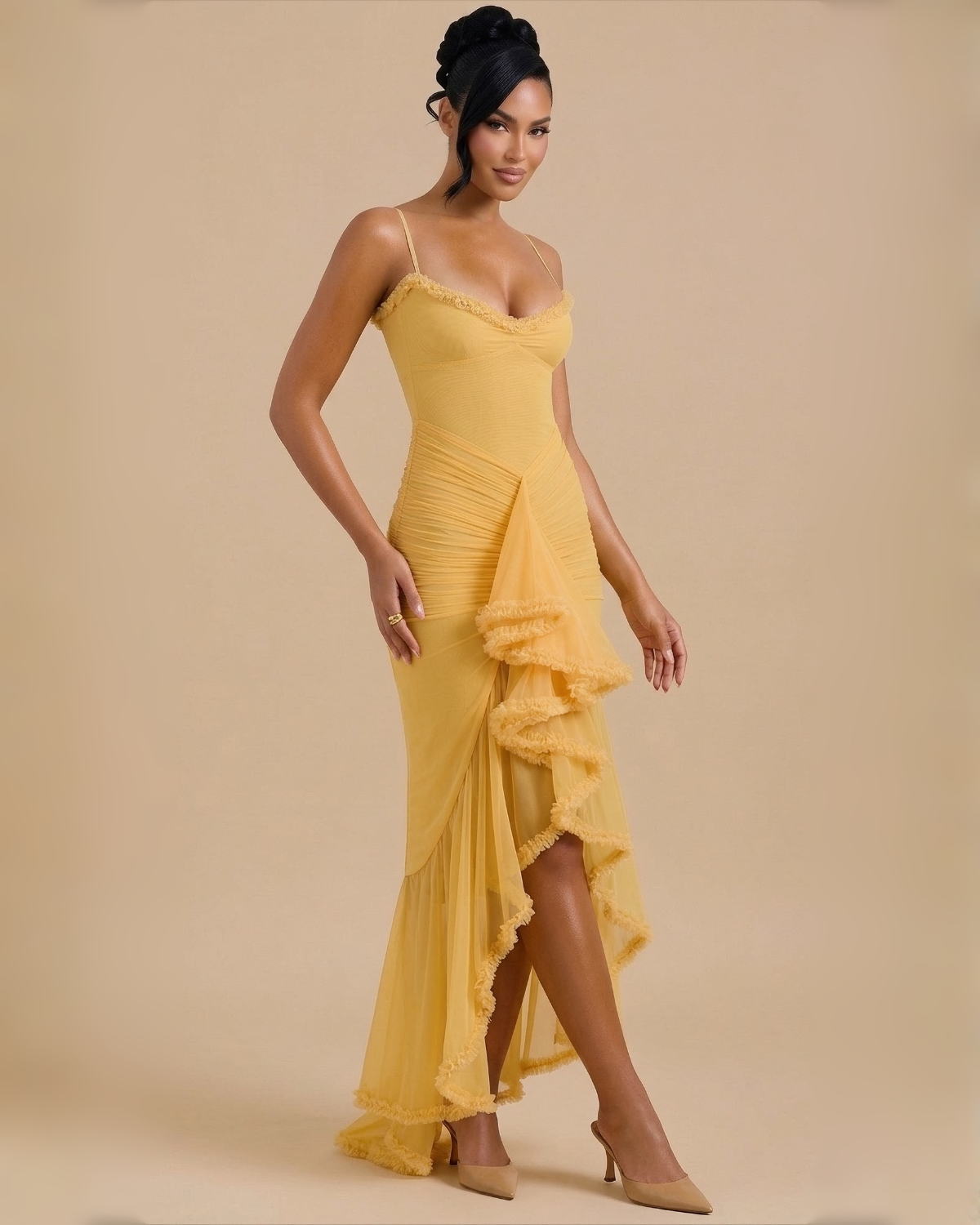 The Maliyah Maxi Dress - Yellow