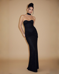 The Amara Tube Maxi Dress - Black