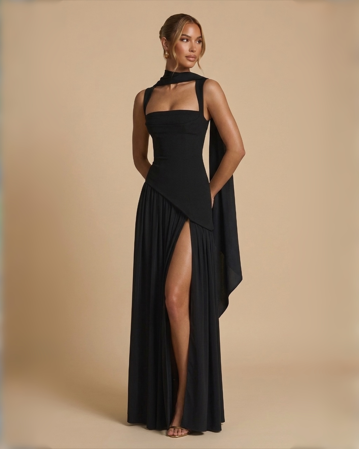 The Stephanie Maxi Dress - Black
