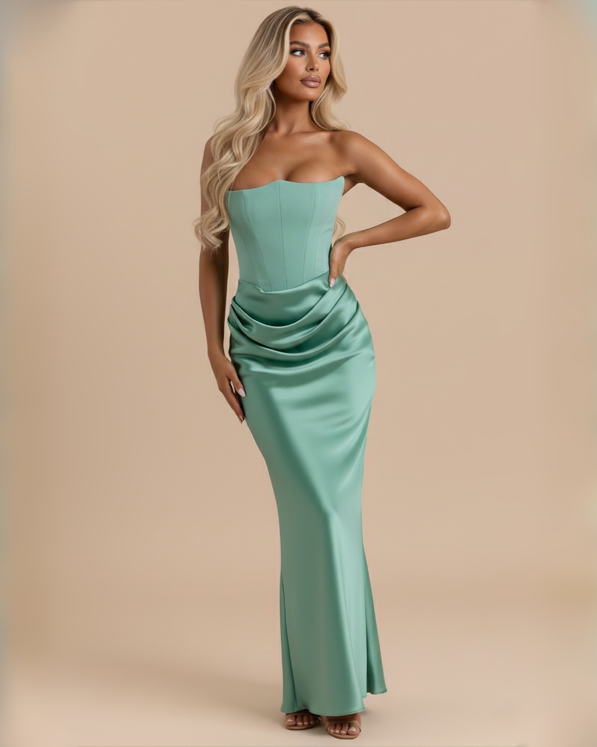 The Laura Maxi Dress - Mint