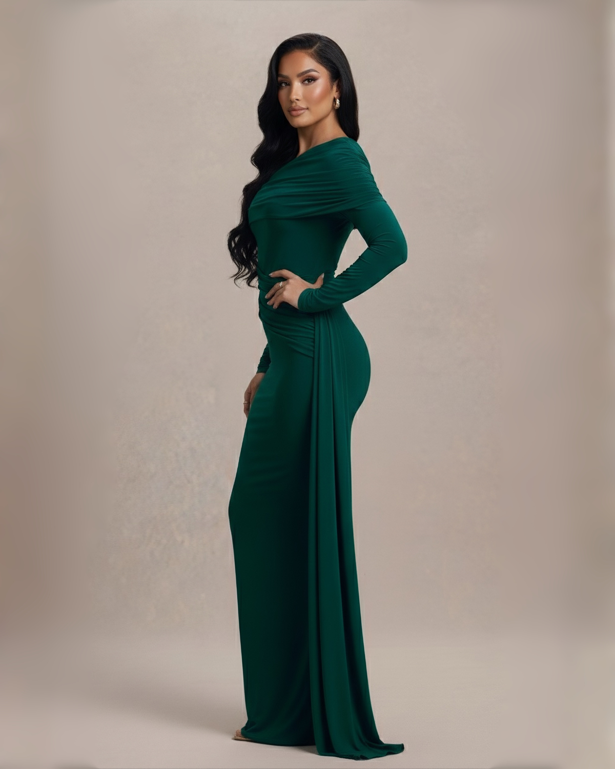 The Mona Maxi Dress - Emerald Green