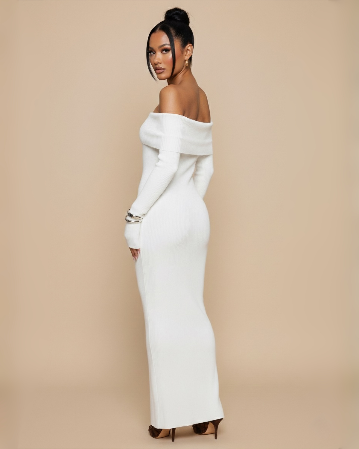 The Lia Maxi Dress - White