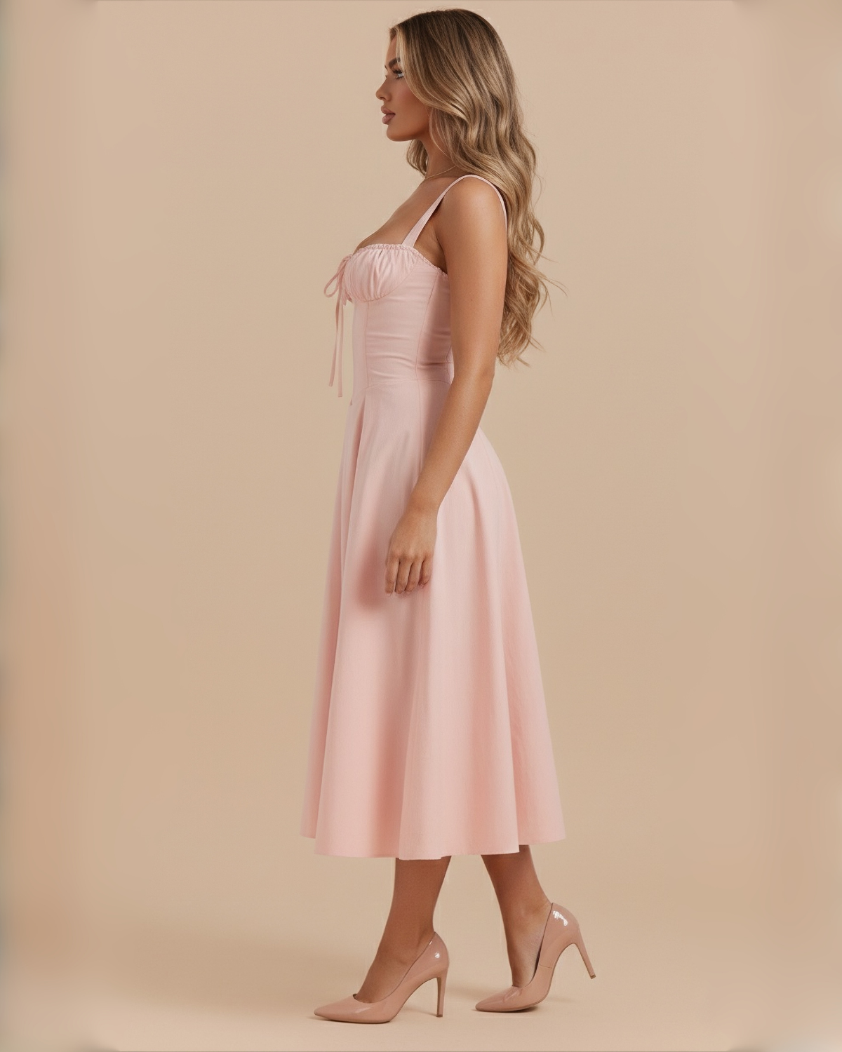 The Iris Maxi Dress - Rose