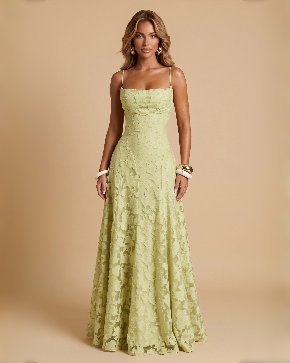The Lola Maxi Dress - Light Green