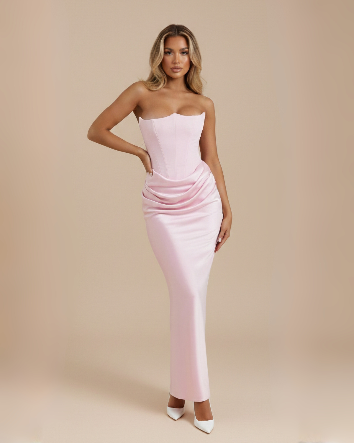 The Laura Maxi Dress - Pink