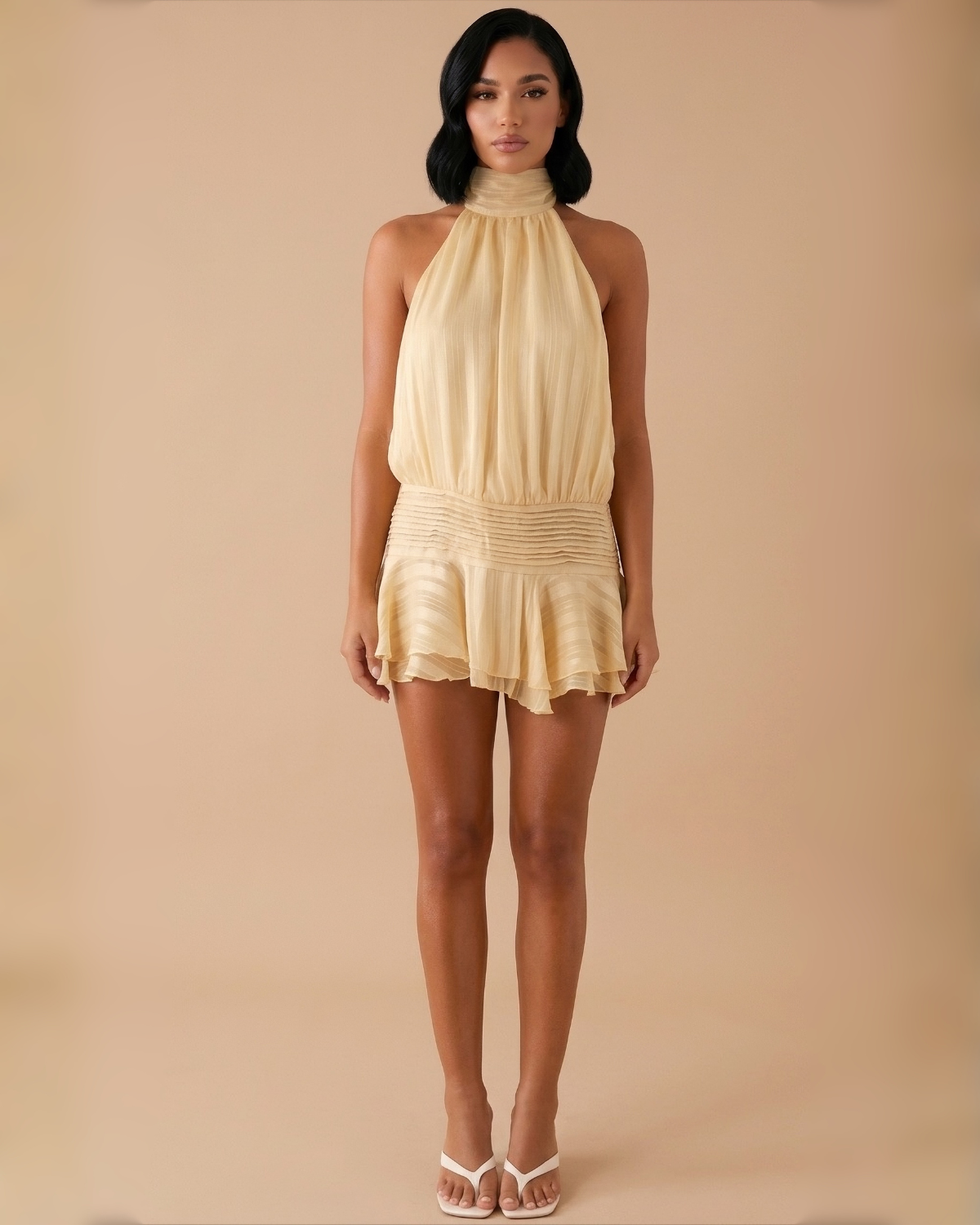 The Helen Mini Dress - Yellow