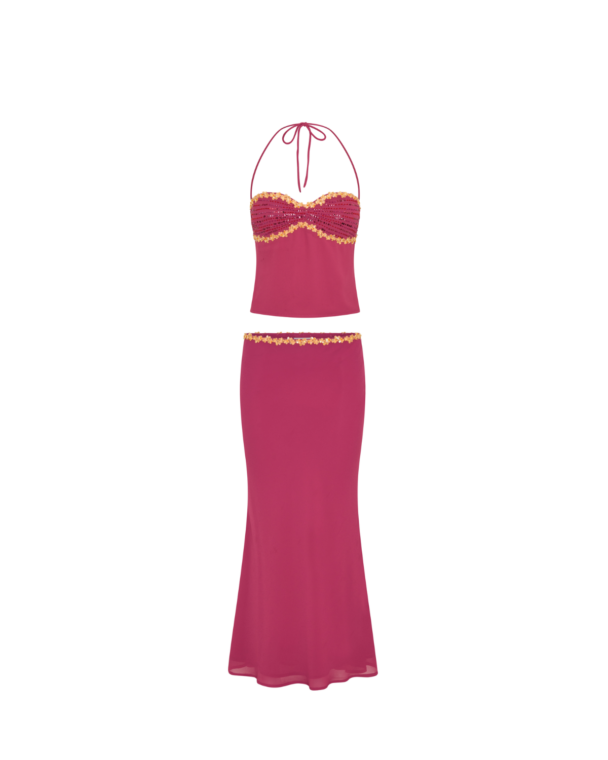 The Isla Skirt Set - Pink
