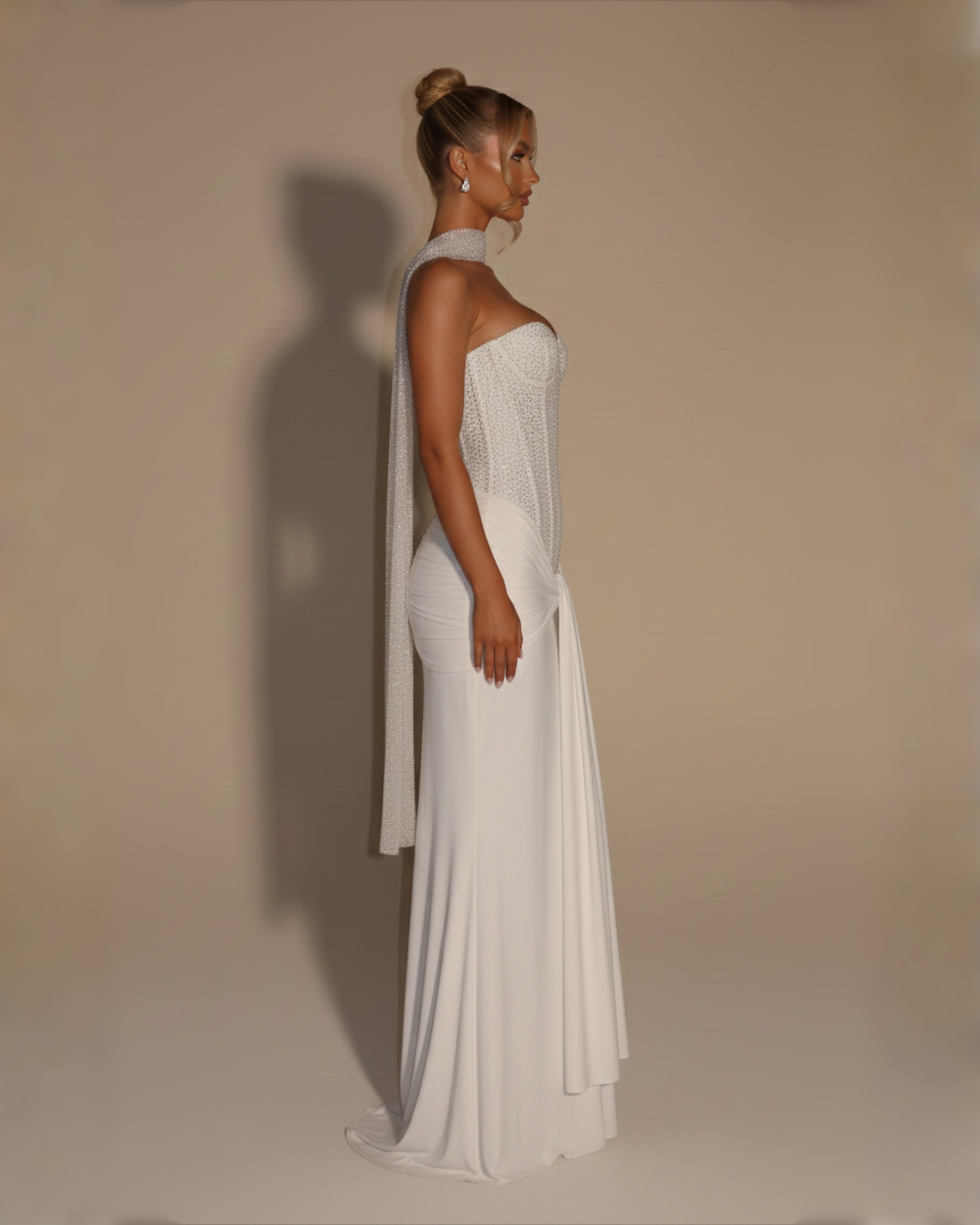 The Arabella Maxi Dress - White