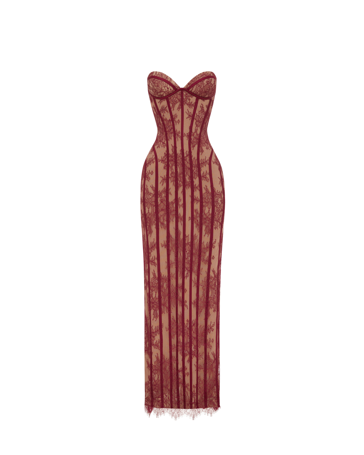 The Alexandra Maxi Dress - Wine Red