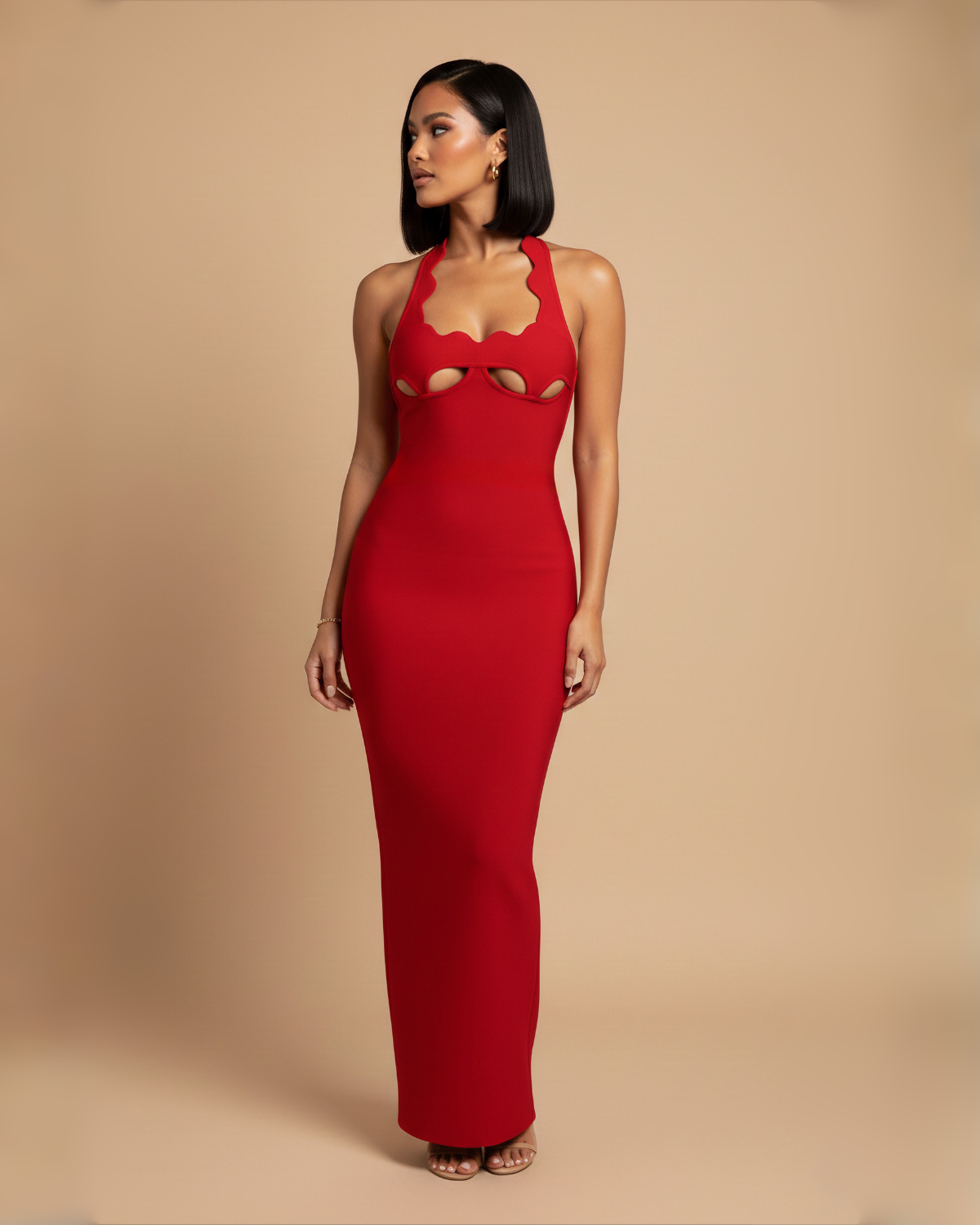 The Cassie Maxi Dress - Red