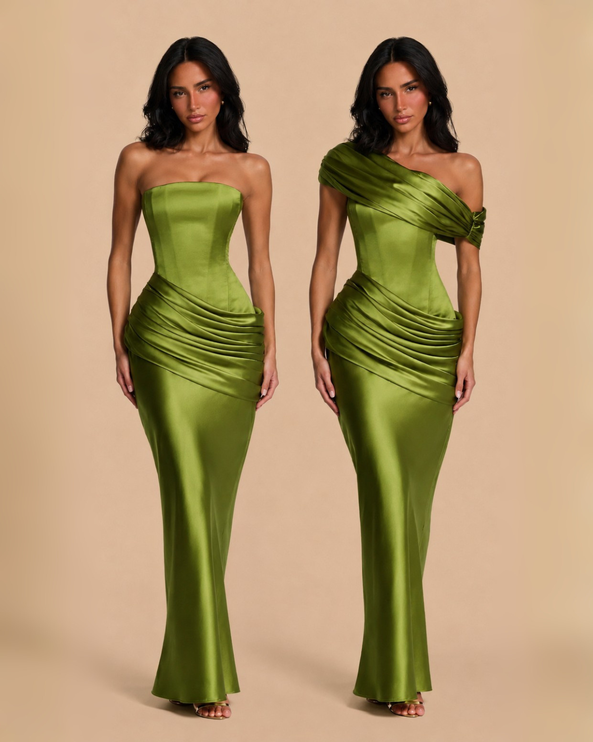 The Laverna Maxi Dress - Green