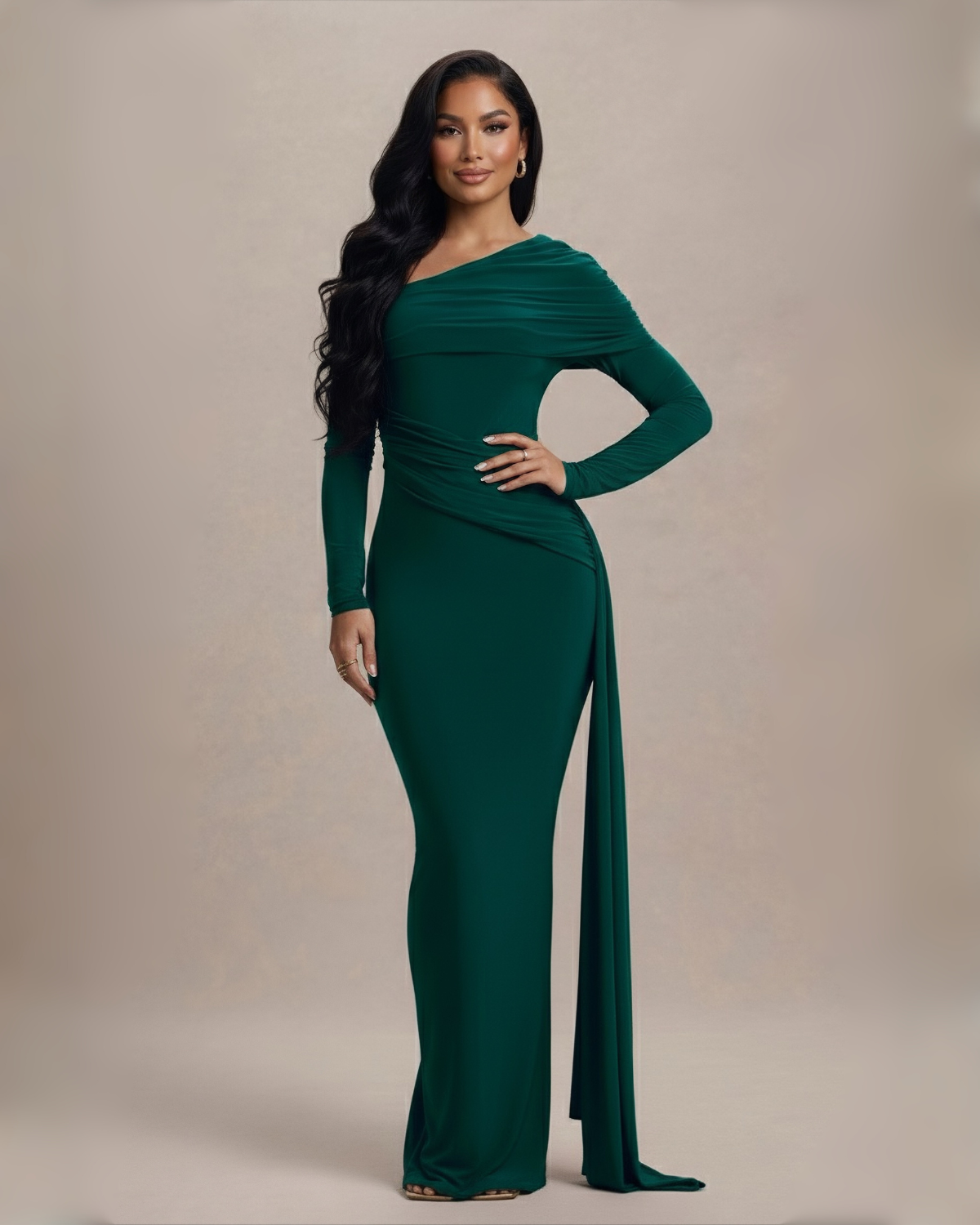 The Mona Maxi Dress - Emerald Green