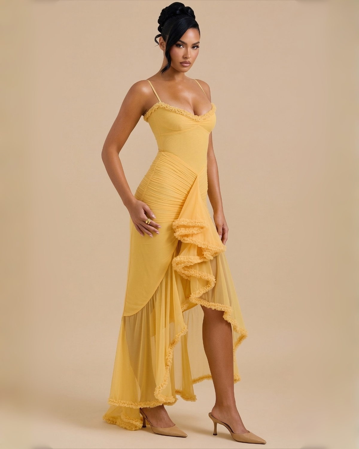 The Maliyah Maxi Dress - Yellow