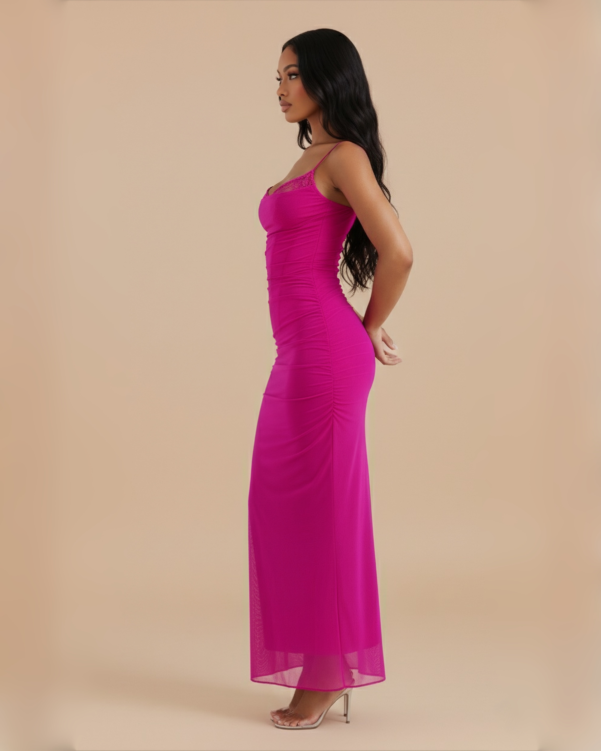 The Tamara Sleeveless Maxi Dress - Pink
