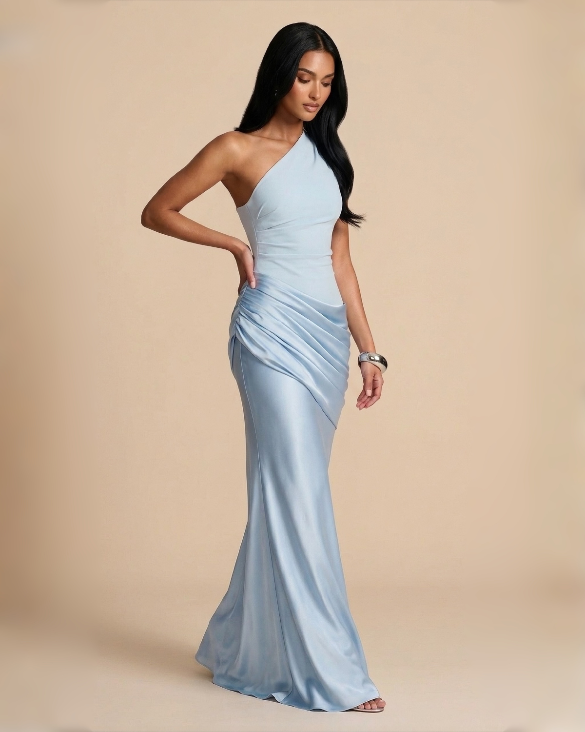 The Samira Maxi Dress - Ice Blue