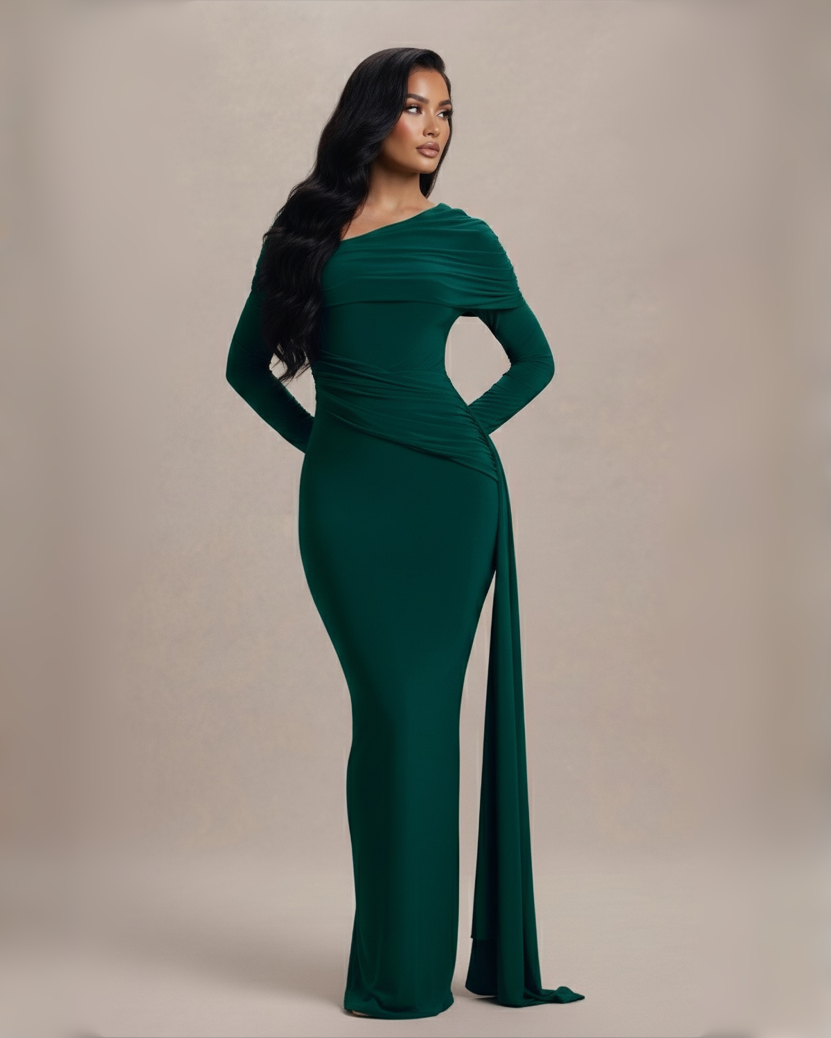 The Mona Maxi Dress - Emerald Green
