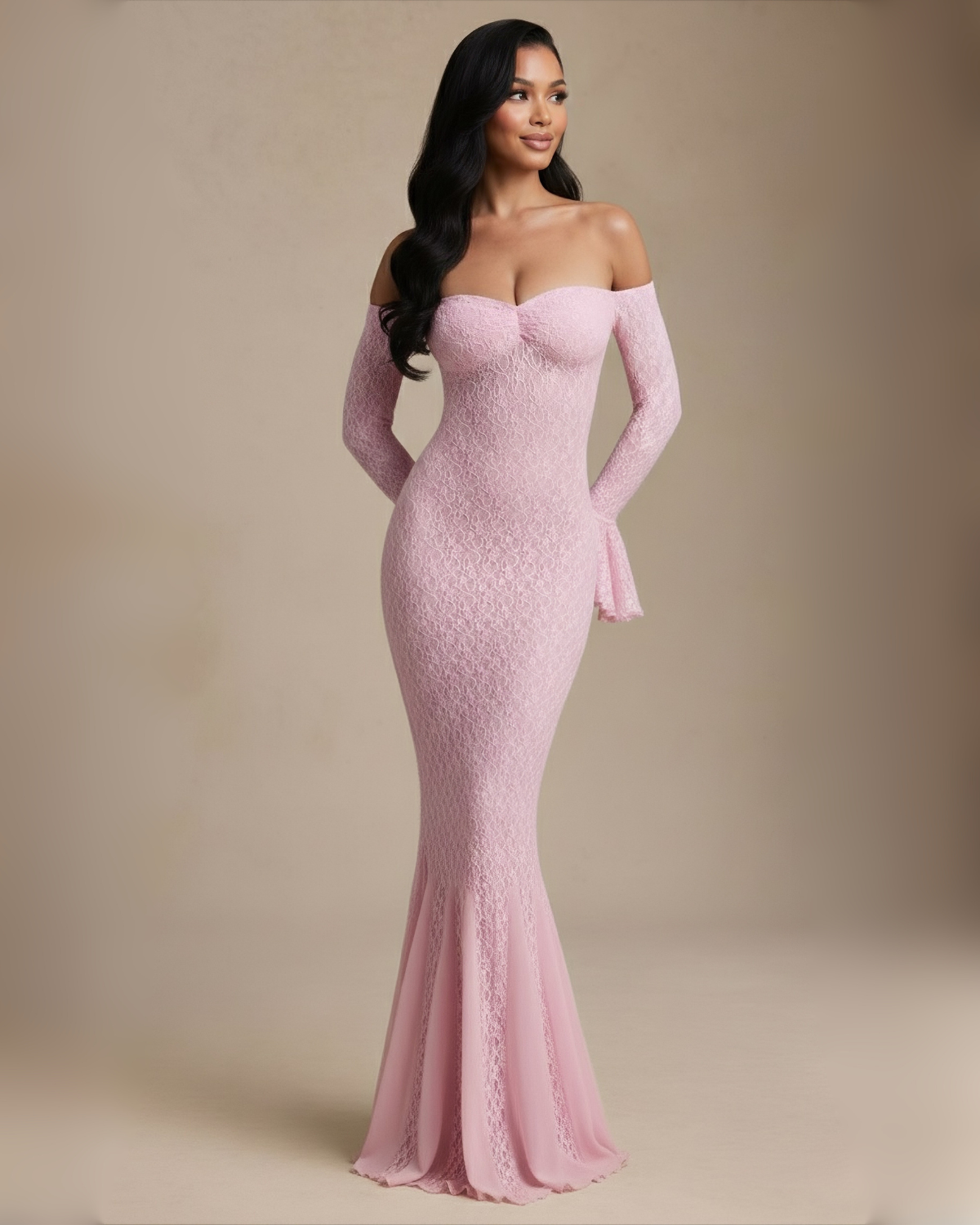 The Lydia Maxi Dress - Baby Pink
