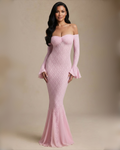 The Lydia Maxi Dress - Baby Pink