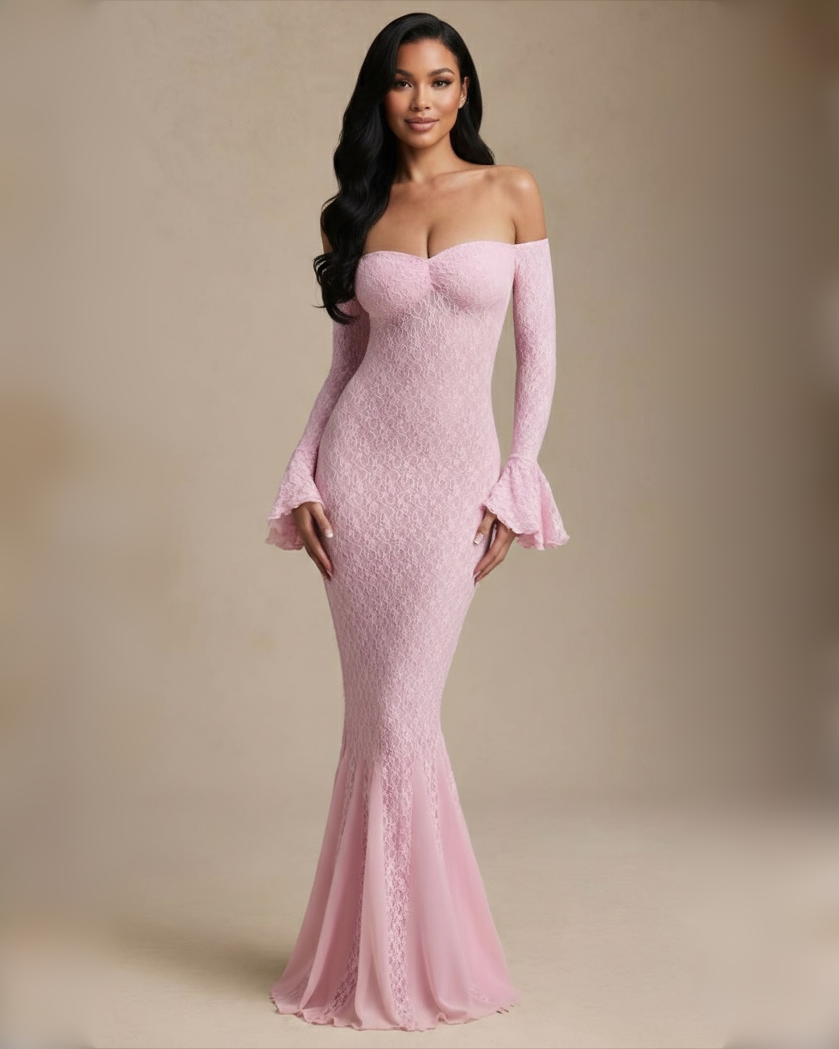 The Lydia Maxi Dress - Baby Pink