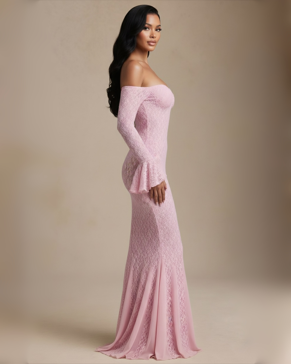 The Lydia Maxi Dress - Baby Pink