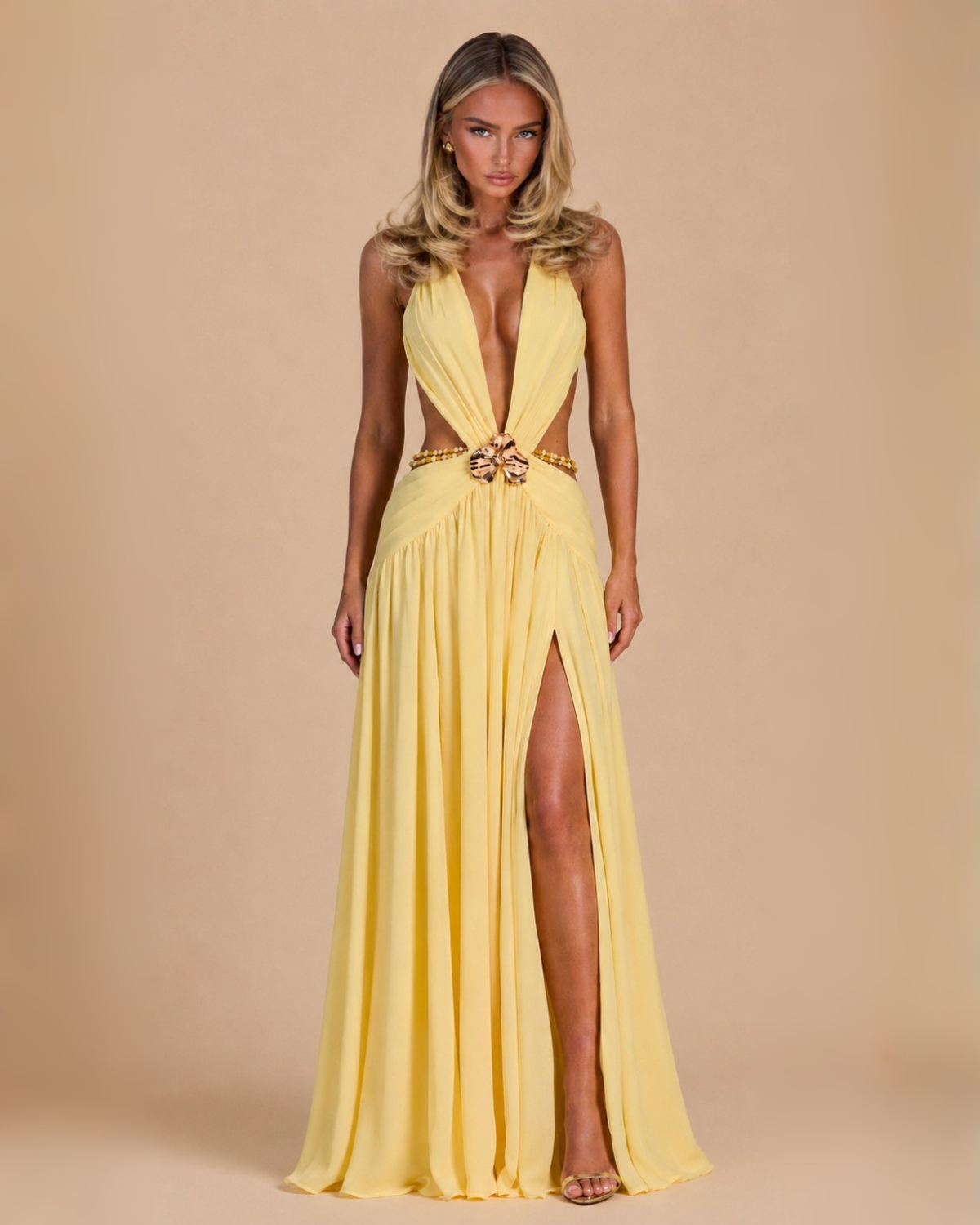 The Alula Maxi Dress - Yellow