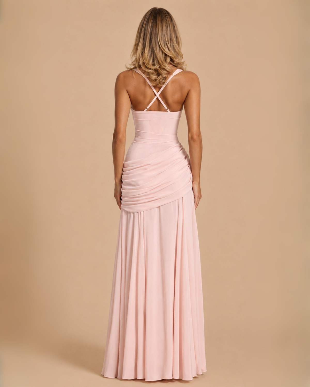 The Asha Maxi Dress - Baby Pink